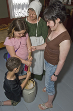 Making Butter at Ross Farm Museum