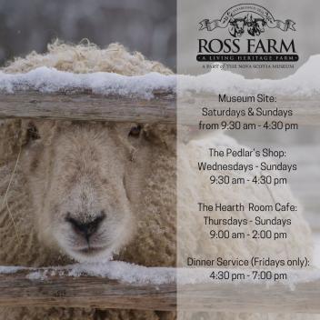 Ross Farm hours graphic.