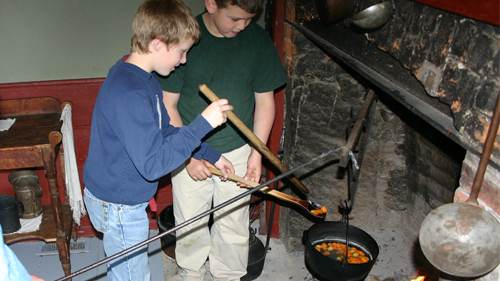 School Program Open Hearth Cooking